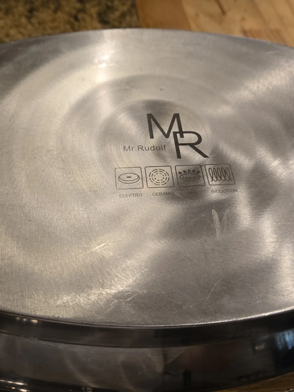 15 In. Mr. Rudolf Stainless Steel Roasting Pan W/ Rack, Lid, And Induction Safe